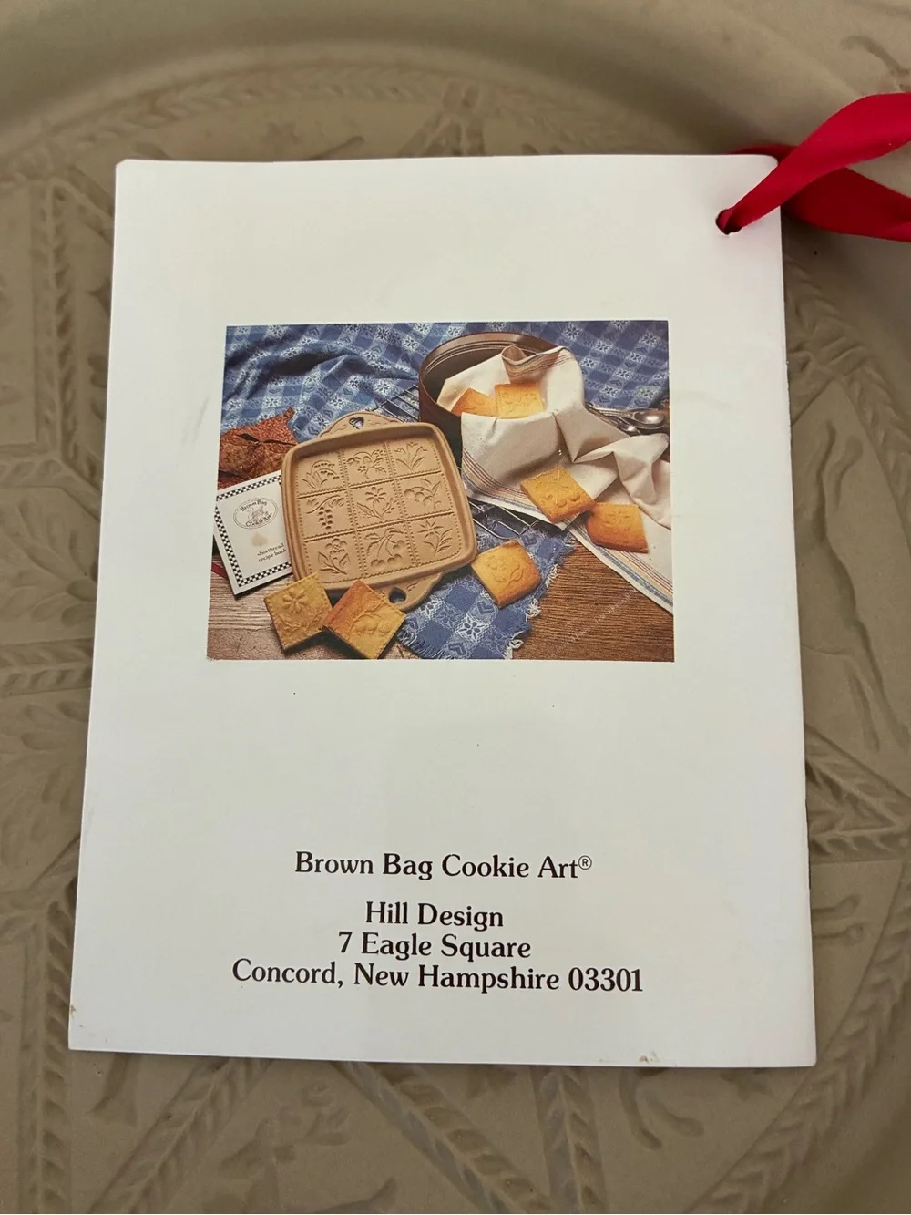 Brown Bag Designs Norwegian Woods Shortbread Baking Pan Mold with Book NWOT